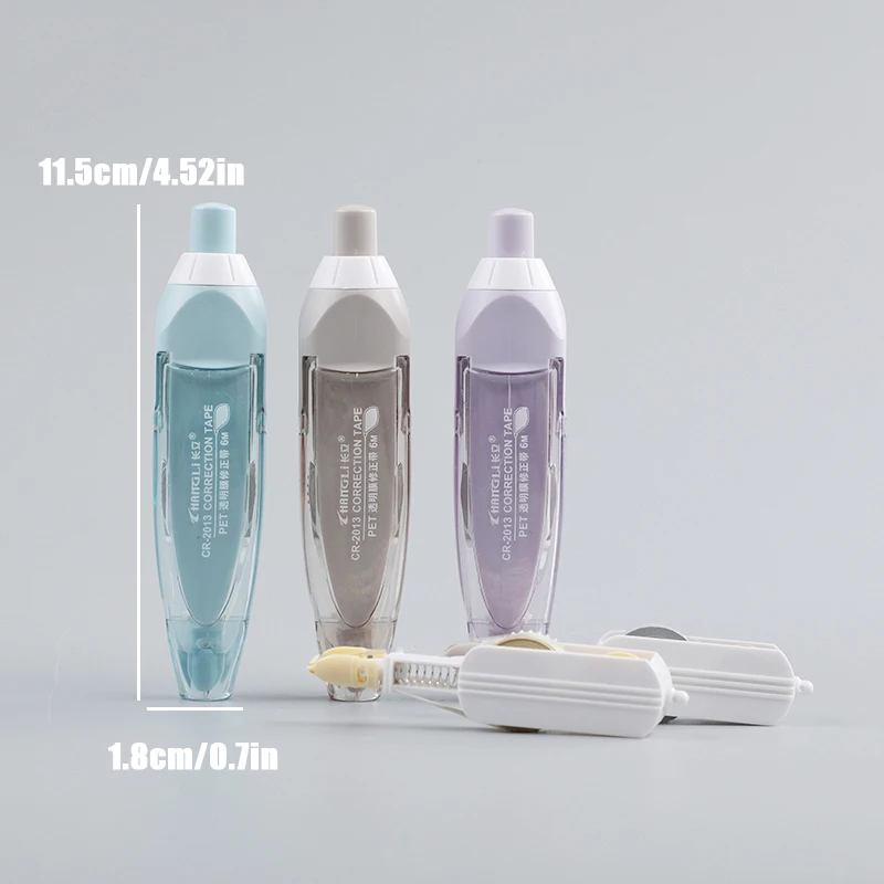 Card Push Type Correction Tape with Erasing and Muting Replaceable Core Correction Tape with Student Liquid