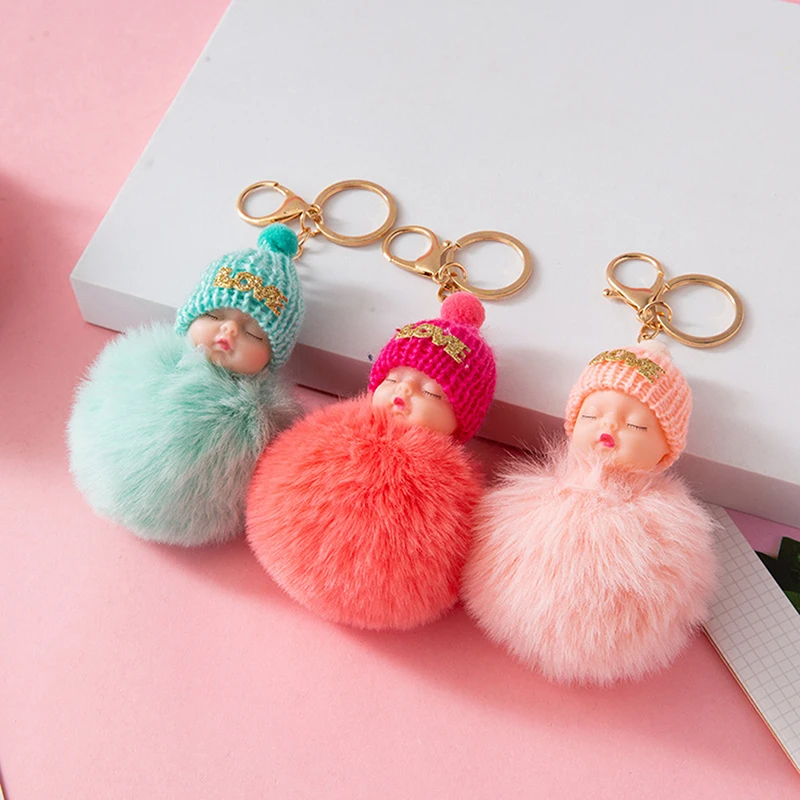 Porte Clé Pompon porte clef Porte-clés en Peluche Porte Clef Pompon Porte-cls  Porte Clef Femme Pompon Porte-clés pour Femmes Filles Clé De Voiture Sac À  Main Pendentif Cadeau Fille Ado : 