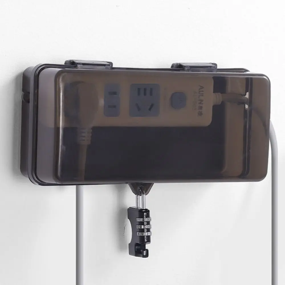 Socket Covers Outdoor Electrical Boxes Waterproof Cable Management Box Rain-Proof Weather Proof Plug Box Outdoor Extension Lead Cover