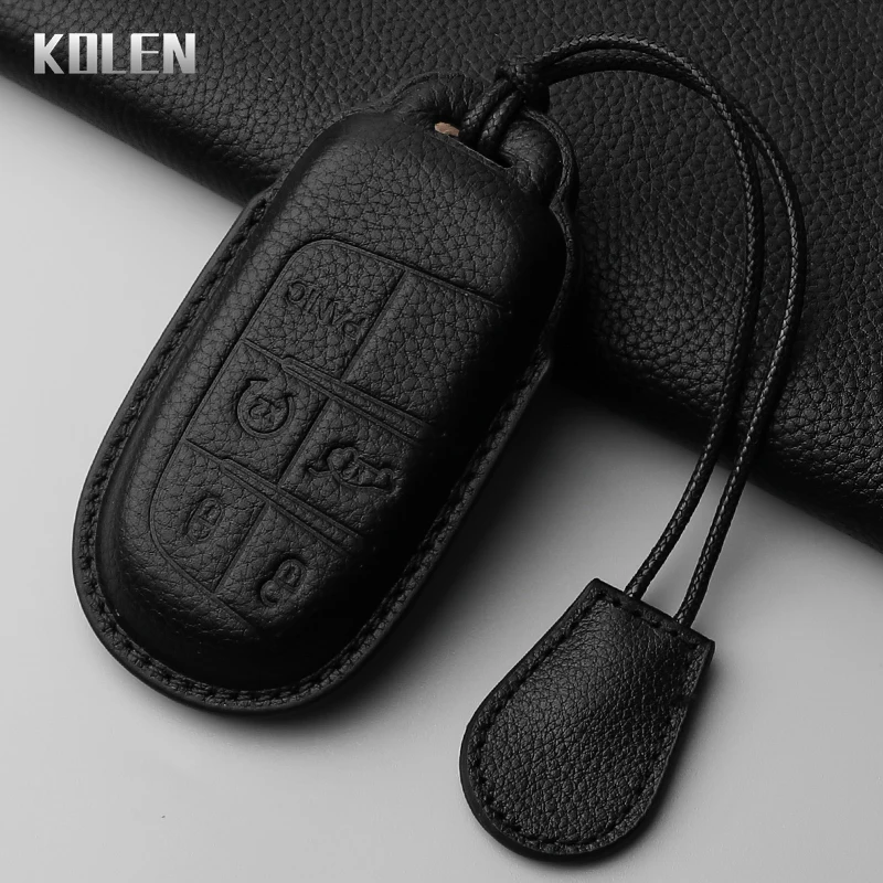 Premium Genuine Leather Car Key Case Cover