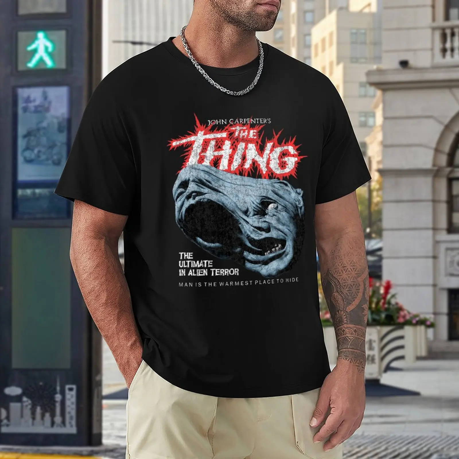 The Thing Distressed John Carpenter Horror Sci Fi T-Shirt