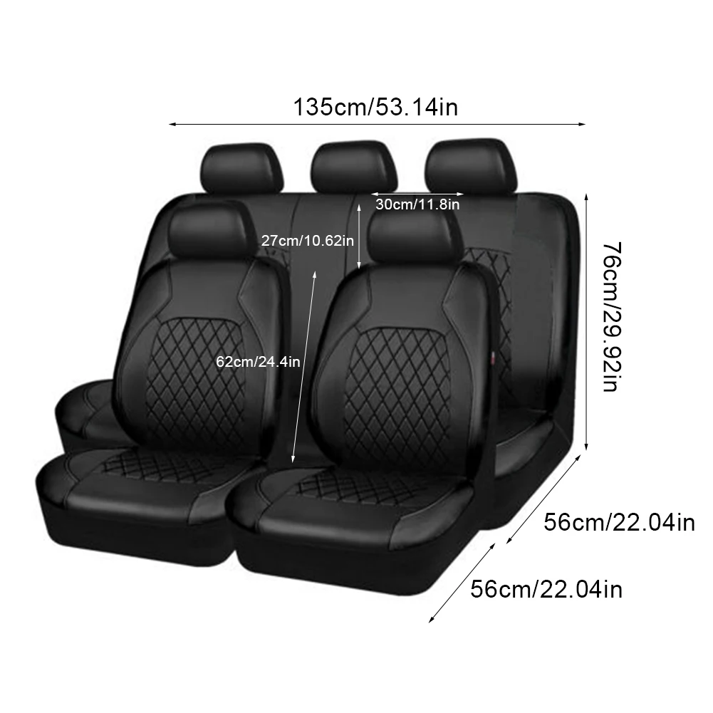 PU Leather Car Seat Covers For Nissan Altima Dualis Juke Frontier Fuga Leaf Bluebird Rogue Navara NP300 Leaf Kicks Auto Interior