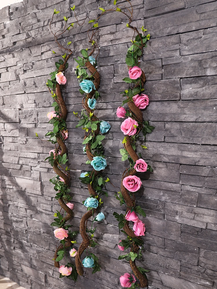 160cm Artificial Tree Branches Twigs Green Liana Rattan Flexible