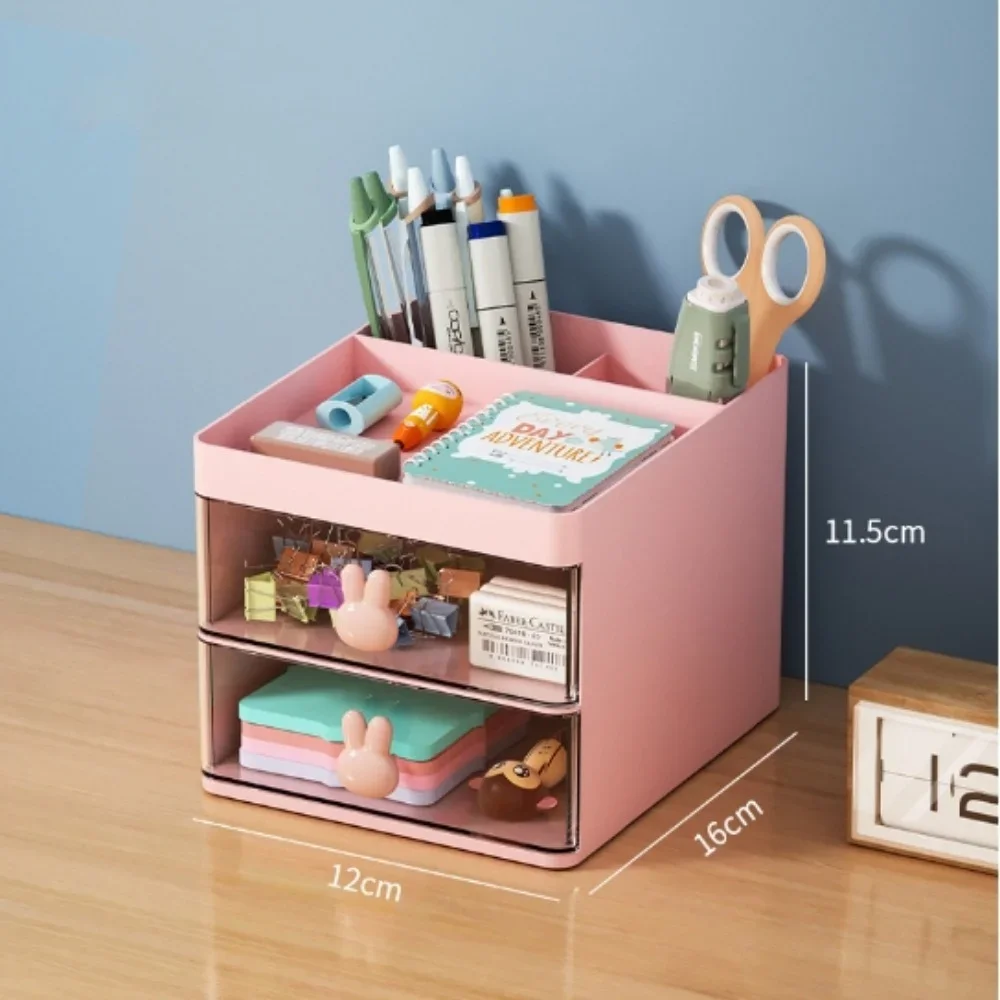 Small drawer-type pen container, home desk, glove compartment, desktop stationery, remote control storage box.Holiday gift 6