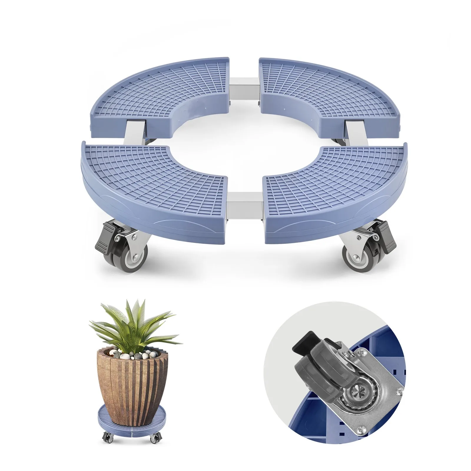 Heavy Duty Trash Can Dolly with Wheels for Plant Caddy