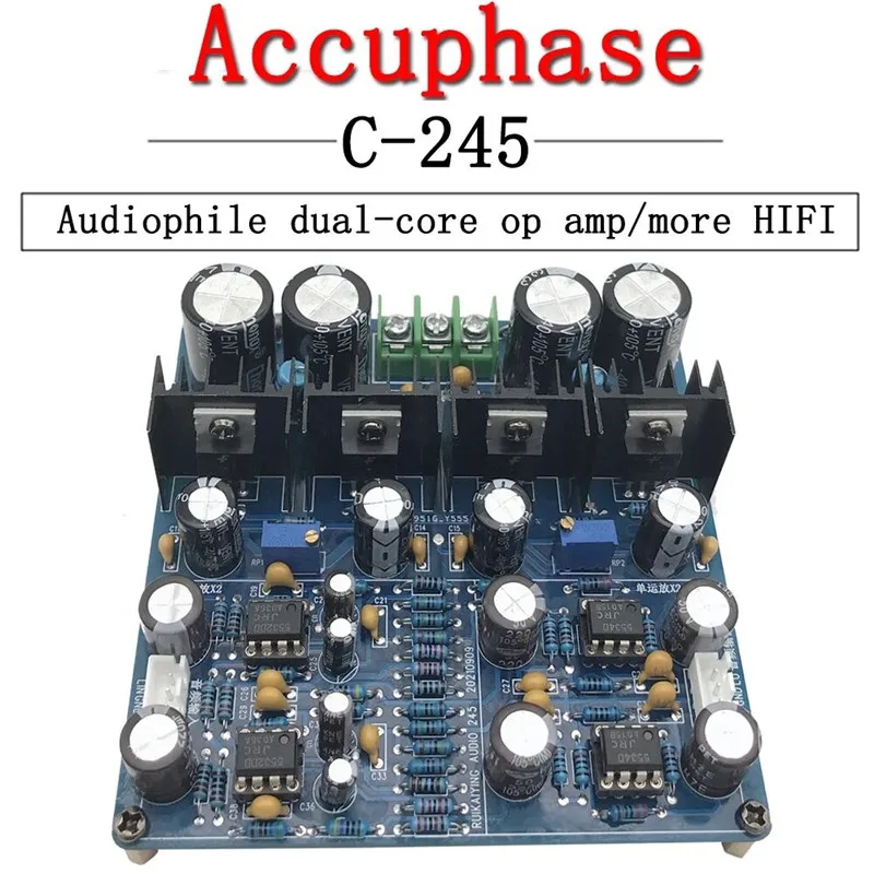 

Надпись Accuphase Golden Throat C-245 цепь предварительного усилителя класса A NE5532 JRC5534 OP Amp, двухступенчатая Плата усилителя звука, завершена