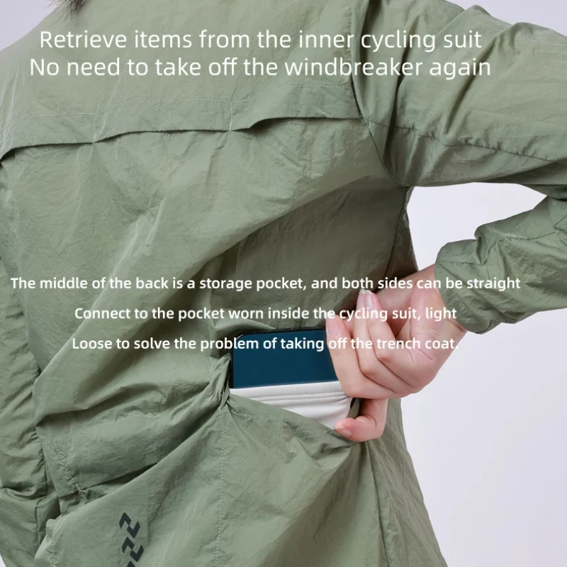 Lameda Women's Windbreaker Biker Jacket Windproof Cycling Clothes Lightweight Cycling Vest For Sport Bicycle Adventures