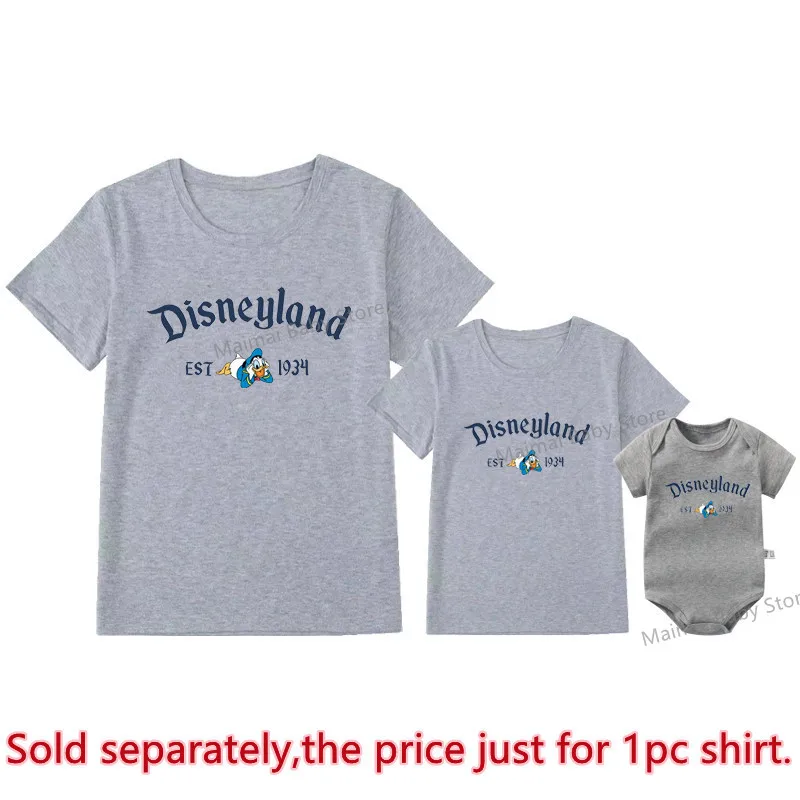 New Vintage Disneyland Est 1928 Shirts Retro Mickey And Friends Print Family Matching Outfits Funny Disney Trip Tops Tees 4