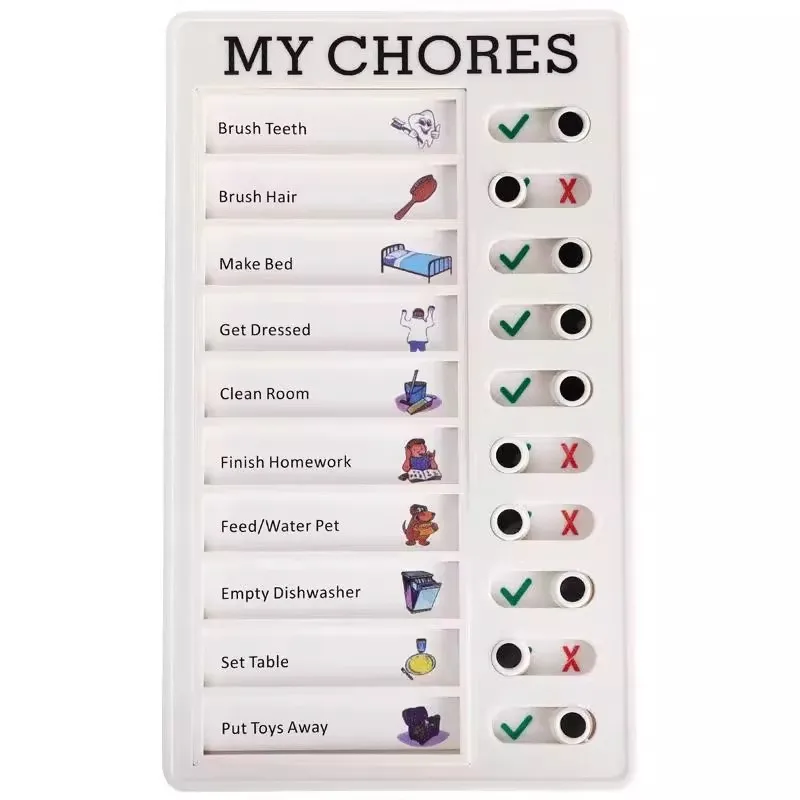 Portable Chore Chart Memo Board To Do List Checklist Board Detachable DIY Message Note Home Travel Planning Reminder Chart