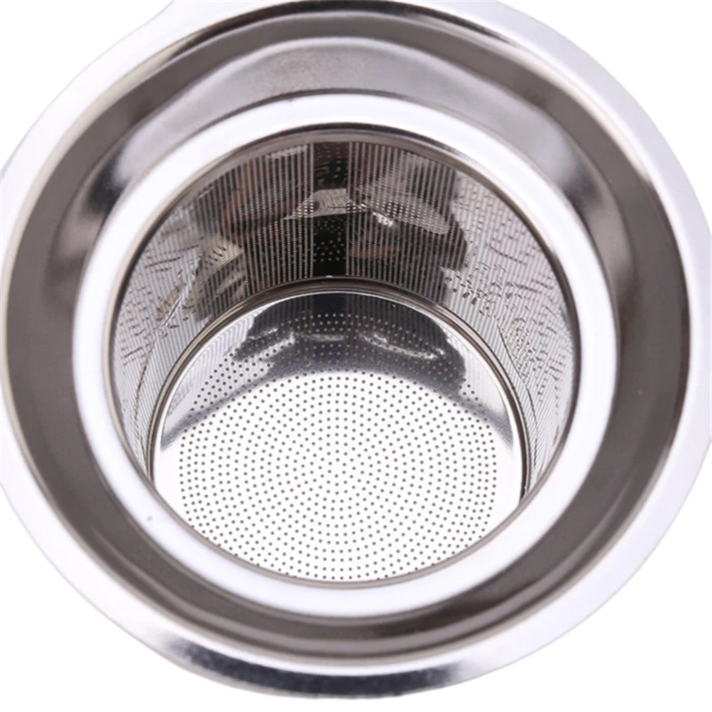 Tea filter stainless steel mesh cup strainer reusable infuser spice accessories