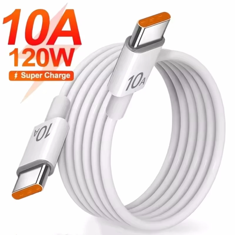 รูปสินค้า สายชาร์จเร็วคู่ USB-C 120W ชาร์จได้ทั้งชาร์จและถ่ายโอนข้อมูล