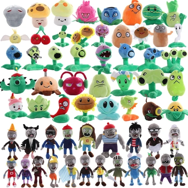 Plantes vs Zombies 2 personnages de jeu vidéo jouets en peluche plantes PVZ paysan tournesol Anime poupées en peluche cadeaux pour les enfants 1