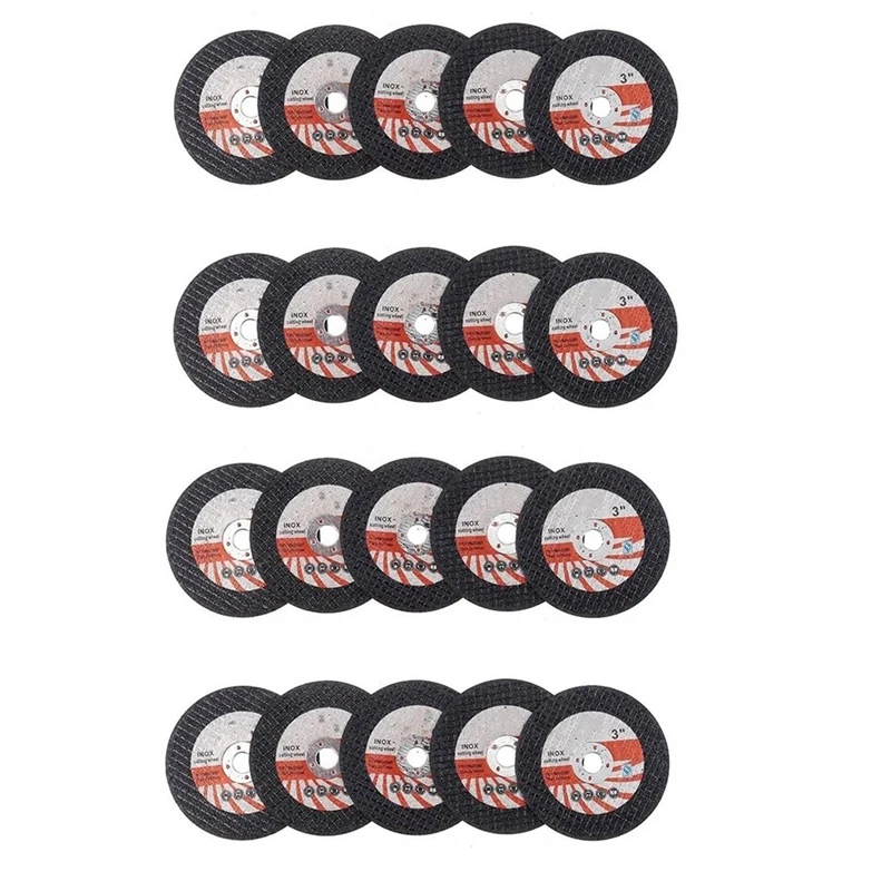 

20PCS 75Mm Mini Cutting Disc Circular Resin Grinding Wheel For 10Mm Bore Angle Grinder Wood Tile Cutting Disc Power Tool
