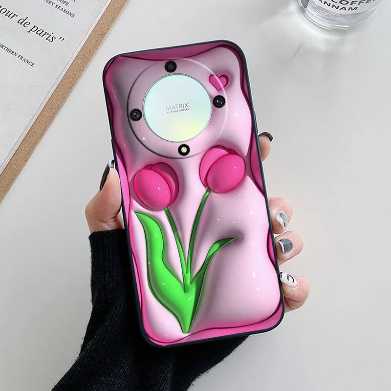 Chic Black TPU Silicone Case - Stylish Soft Cover