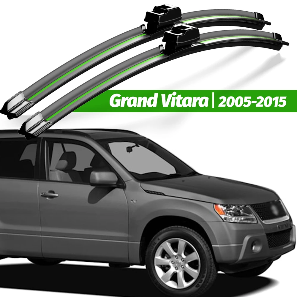 Scheibenwischer LHD Frontwischerblätter Set Kit für Suzuki Grand Vitara 2005–2015 Windschutzscheibe Windschutzscheibe Regenbürsten 19 Zoll 19 Zoll Zubehör
