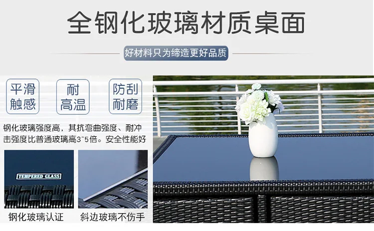 Luxury Garden Furniture Outdoor Sets Unique Modern Back Yard Patio Furniture Sets Rattan Lounge European Mueble Jardin Furniture