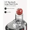 High-Power Hervigour Juicer Machine, Large 3.2" Feed Chute, Quick Juice Extractor for Whole Fruits & Veggies, 3-Speed Settings, 3