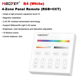 Smart 4 - Zone Touch Panel with Adjustable Brightness and Timer (B4 - W)
