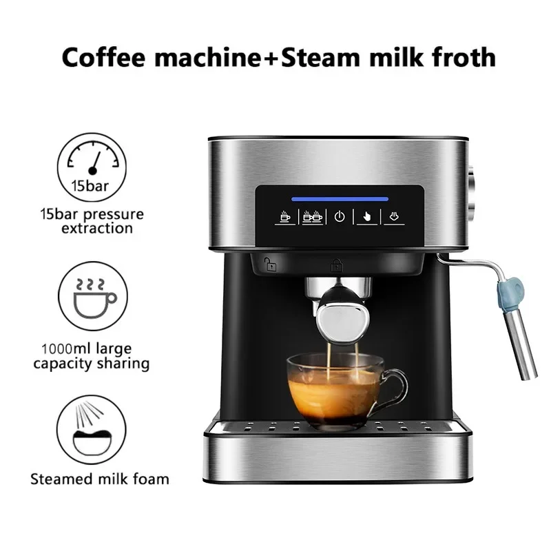 

Home Italian Coffee Machine Home Smart Small Appliances Steam Milk Foam Integrated Coffee Machine in Stock Coffe Machine Maker