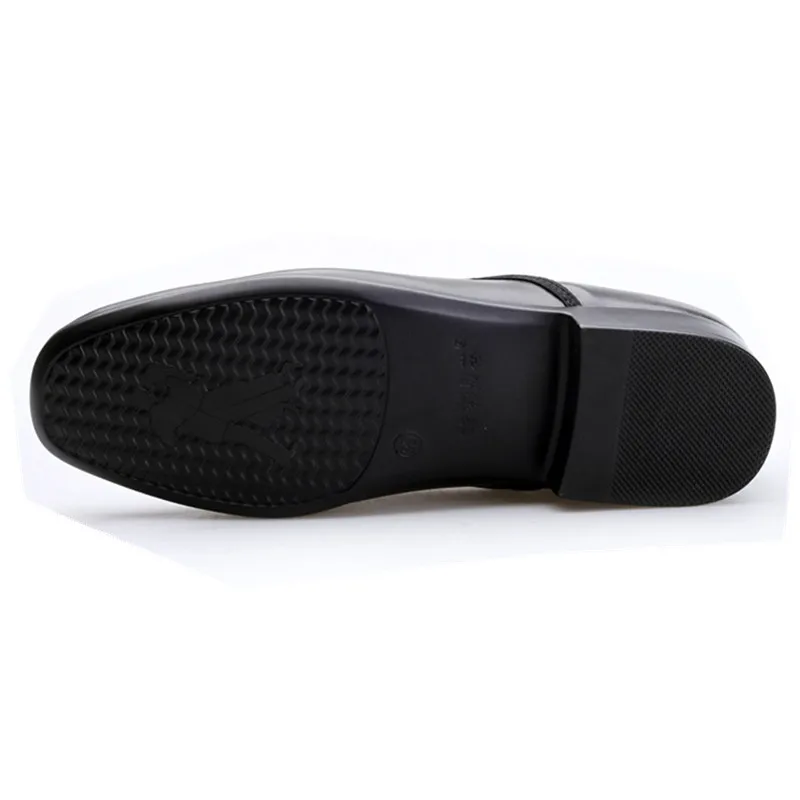 Dance shoes Leather Dance Shoes Men Sneakers Black Latin Ballroom Shoes Flat Heel Dance for Men Heel Plug Size Ballroom