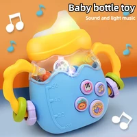 Baby Bottle Toy Education Early Education Music Rattle Can Bite Gums 2