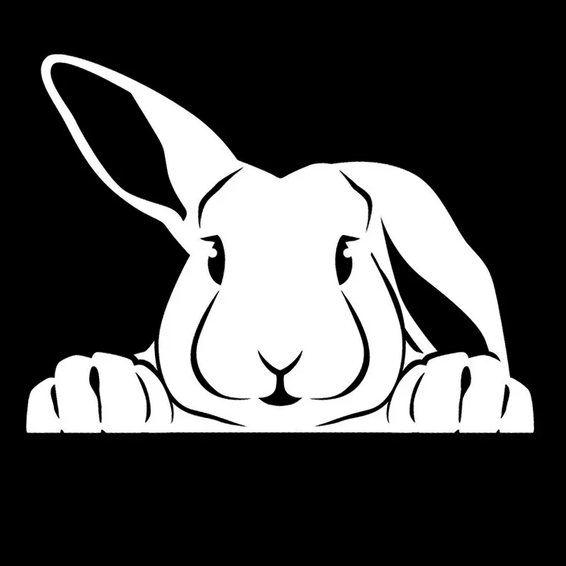 

Peeking Bunny Cute Rabbit Car Sticker Waterproof Decal Laptop Motorcycle Auto Accessories Decoration PVC,15mc*11cm