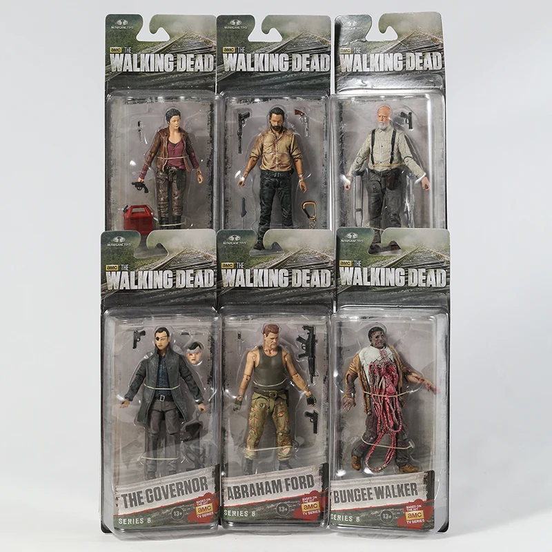 figurine-en-pvc-de-la-serie-televisee-amc-the-walking-frequency-jouet-de-modele-d'action-ford-bunduple-walker-rick-grimes-le-gouverneur-michonne-7-styles