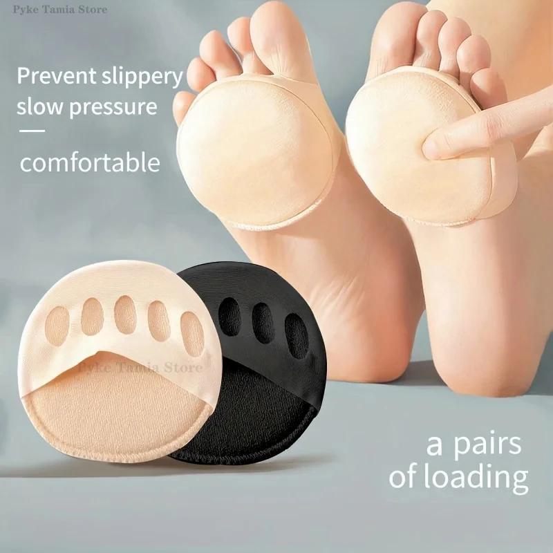 

2pcs Five Toes Forefoot Pads Women High Heels Half Socks Insoles Breathable Shoe Cushion for Foot Pain Relief Moisture Wicking