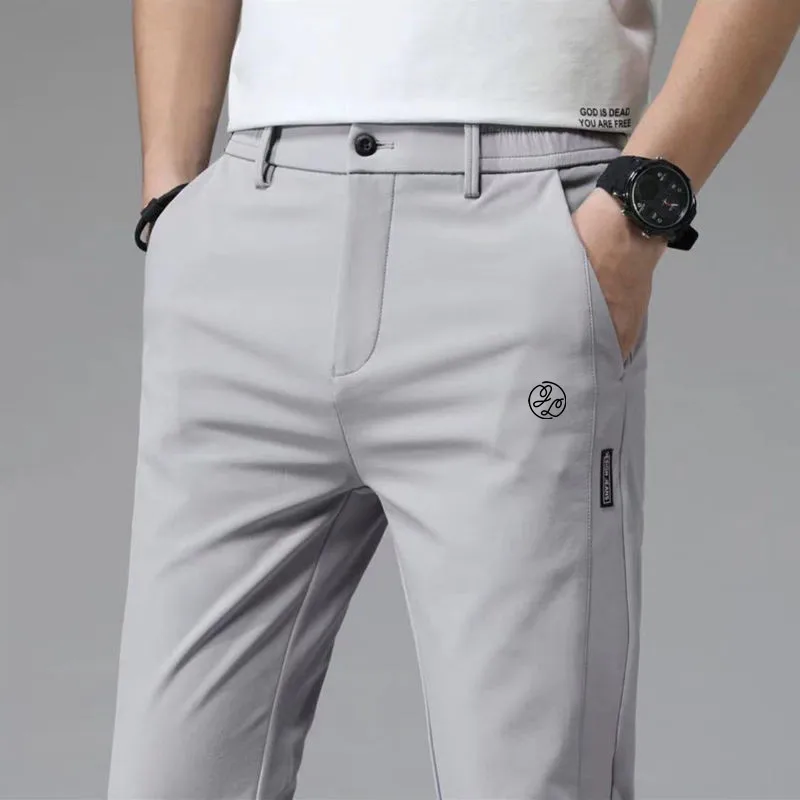 

Men's Golf Pants Summer Elastic Fast Dry Sweatpants Fashion Men Golf Trousers Tennis Golf Wear Casual Work Pant Polyamide Fabric