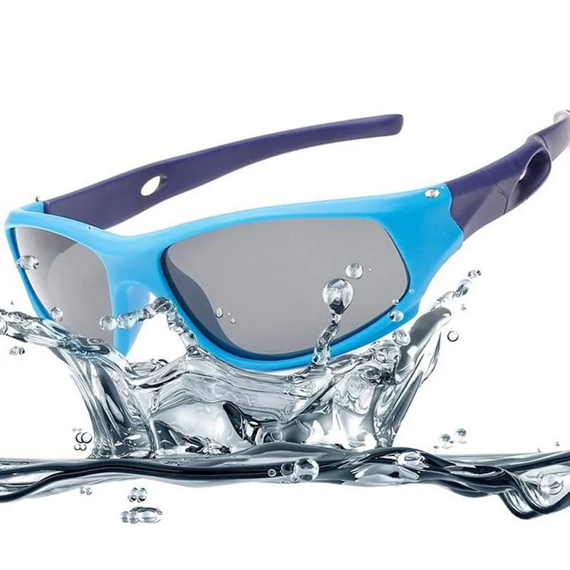 

Flexible Baby Silicone Sunglasses Boys Girls Polarized UV400 Riding Eyewear Kids Vintage Polarizing Goggles Sun Glasses