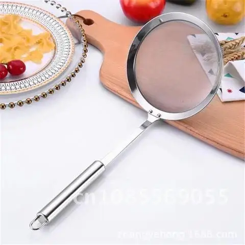 

Stainless Steel Multi-functional Fine Mesh Wire Filter Spoon Oil Skimmer Strainer Fried Food Net Kitchen Gadgets Cook Tools