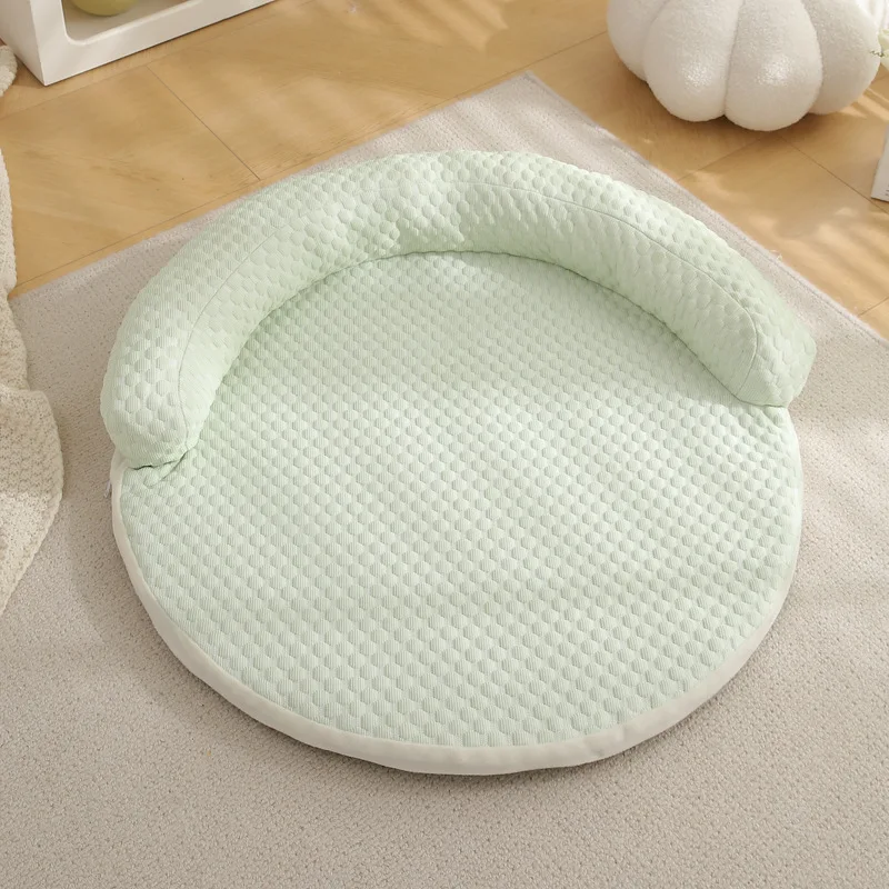 Orthopaedic Cooling Dog Bed For Pets Portable Round Pet Cushion_voghion.com