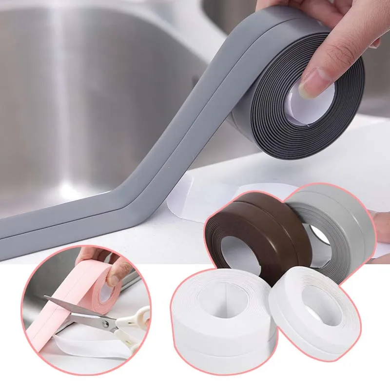 3.2m Wall Sticker Self Adhesive Tape PVC Waterproof Sink Stove Crack