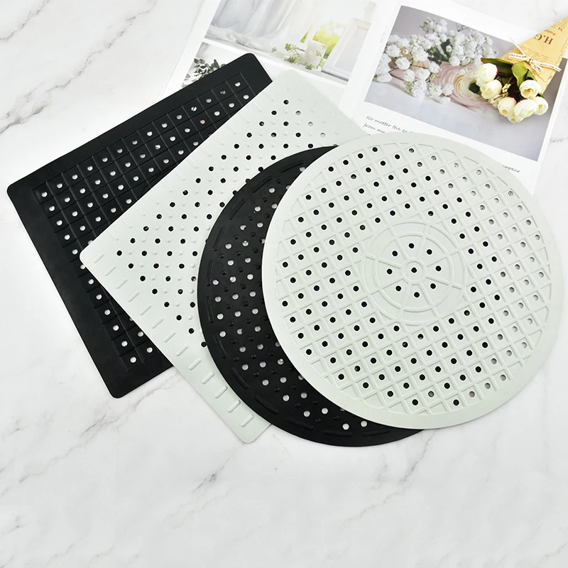 

Quick Drain Sink Pad Kitchen Table Anti Slip Soft Rubber Sink Mat Placemat Drying Dishes Heat Insulation Protector