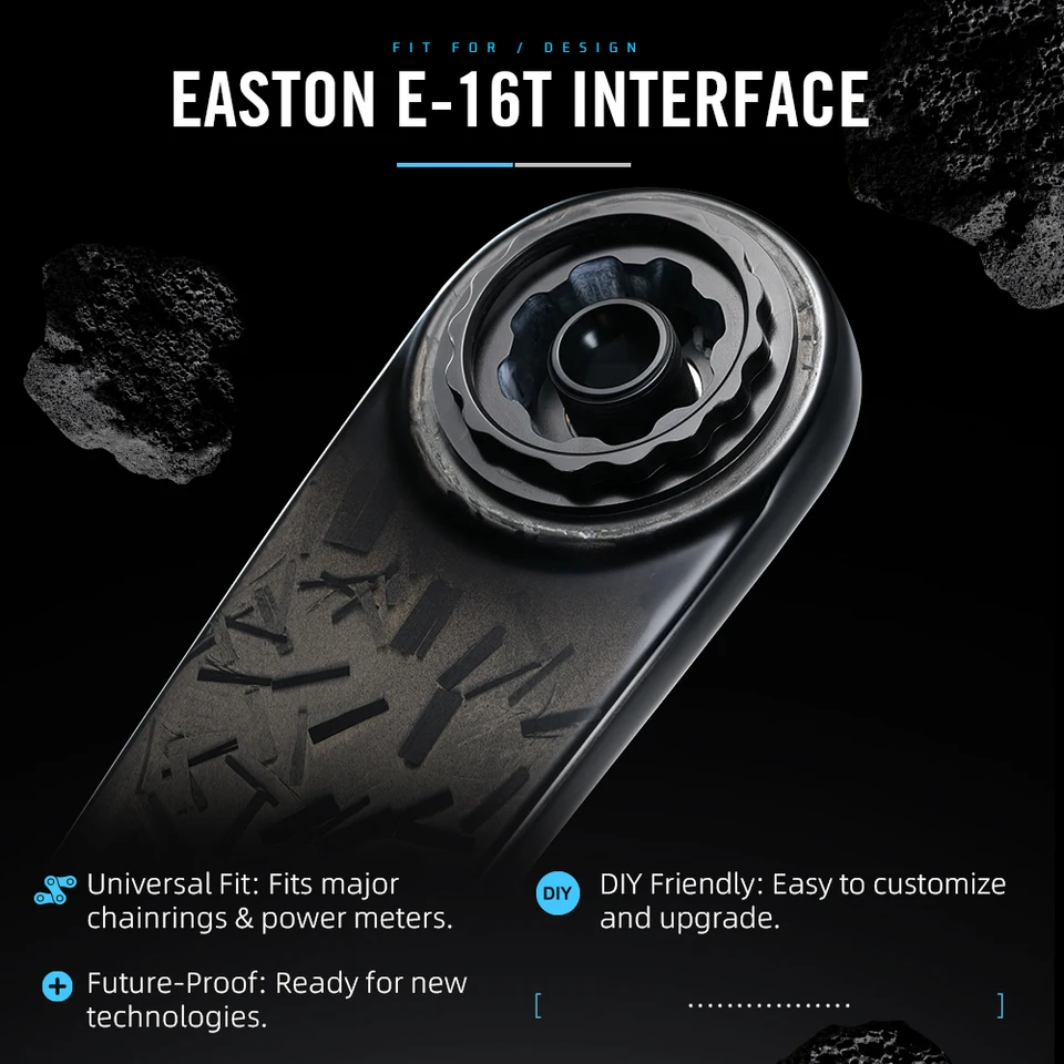 LEXON ロードフルカーボンクランク 超軽量325g 24mmチタンスピンドル