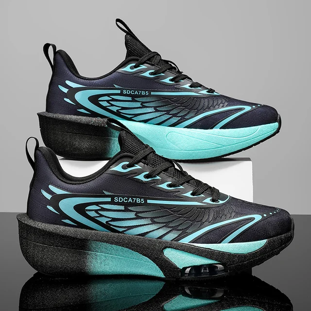Men's Low-Top Casual Running Shoes - Lightweight Cushioning Sneakers, Breathable Toe Design, Non-Slip Sole - Suitable for Gym, Jogging, Everyday Wear - All-Season Performance Shoes, Dynamic Appearance, Stable Fit, Lace-Up Training Shoes, Fitness Enthusiasts' Top Choice