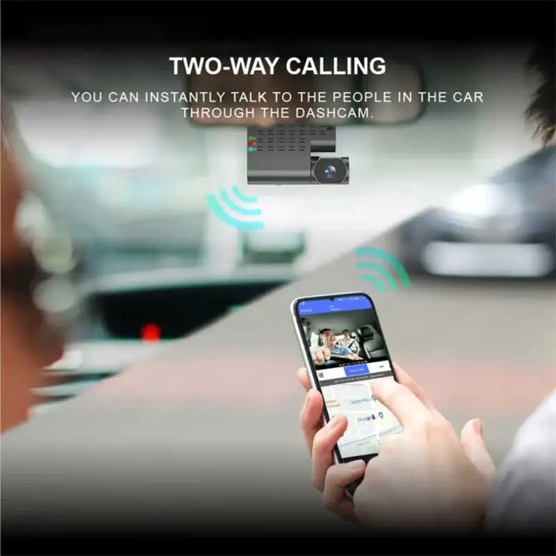 AZDOME C9 Pro 4G Car DVR Dual Lens HD 1080P Live Video GPS Tracking WiFi Remote Monitoring Dash Cam Camera Recorder Free Web APP