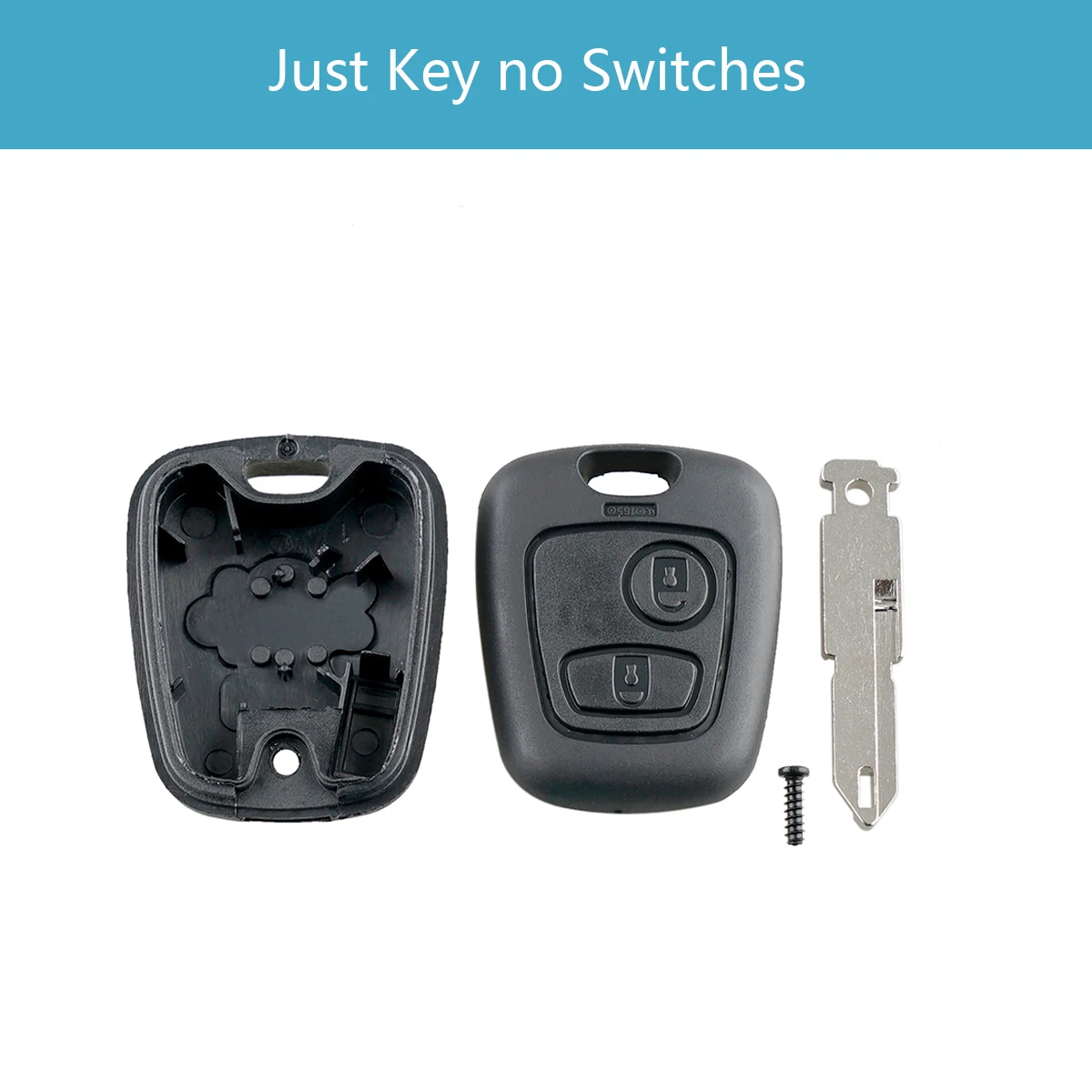 2 Buttons Remote Car Key Shell Fob Key Case Cover 206 Blade Micro Switches Fit for Peugeot 106 107 206 207 306 307 406 407 key case fob cover key cover car key shell