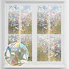 1pc Colorful Crescent Geometric Pattern Electrostatic Glass Window Film Privacy Film For Office Bedroom Bathroom Home Decor 1pc 2