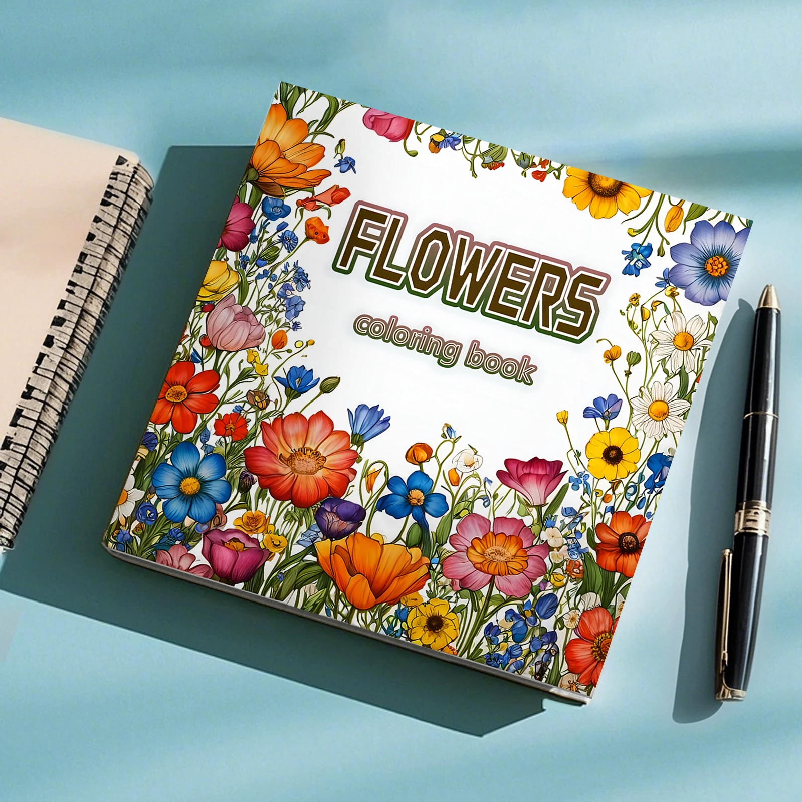 FLOWER Patterns Coloring Book for Holiday Doodles Adult Picture Book Cute Drawing Book Perfect Gift for Party and Birthday ﻿ 5