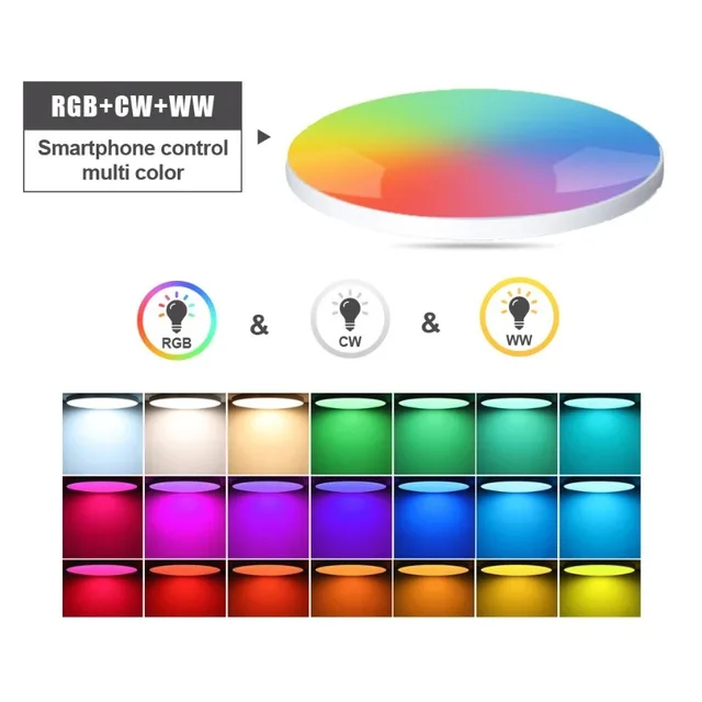 Zigbee Tuya Smart Ceiling Light WIFI RGB Remote Control APP Alexa Google Voice Dimmable Living Room Bedroom LED Ceiling Lamp 2