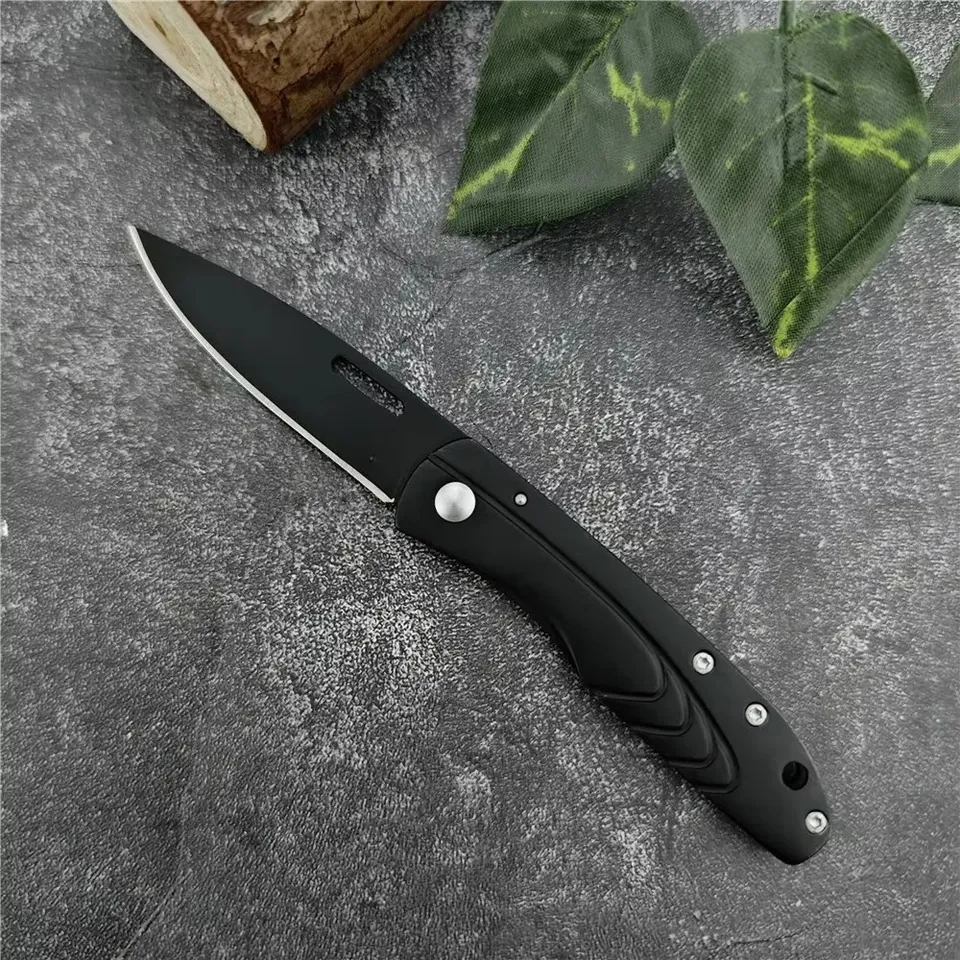 1910918a Pocket Folding Knife 420 Steel Handle 5Cr13Mov Blade Outdoor Camping, Hunting and Self-defense Multi-functional Knives