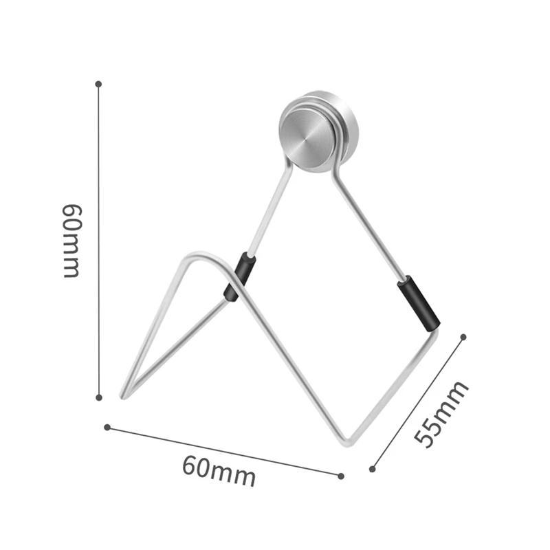 Magnetic Sponge Holder for Kitchen Sink Caddy Stainless Steel No Drilling with Adhesives Waterproof Kitchen Accessories 2