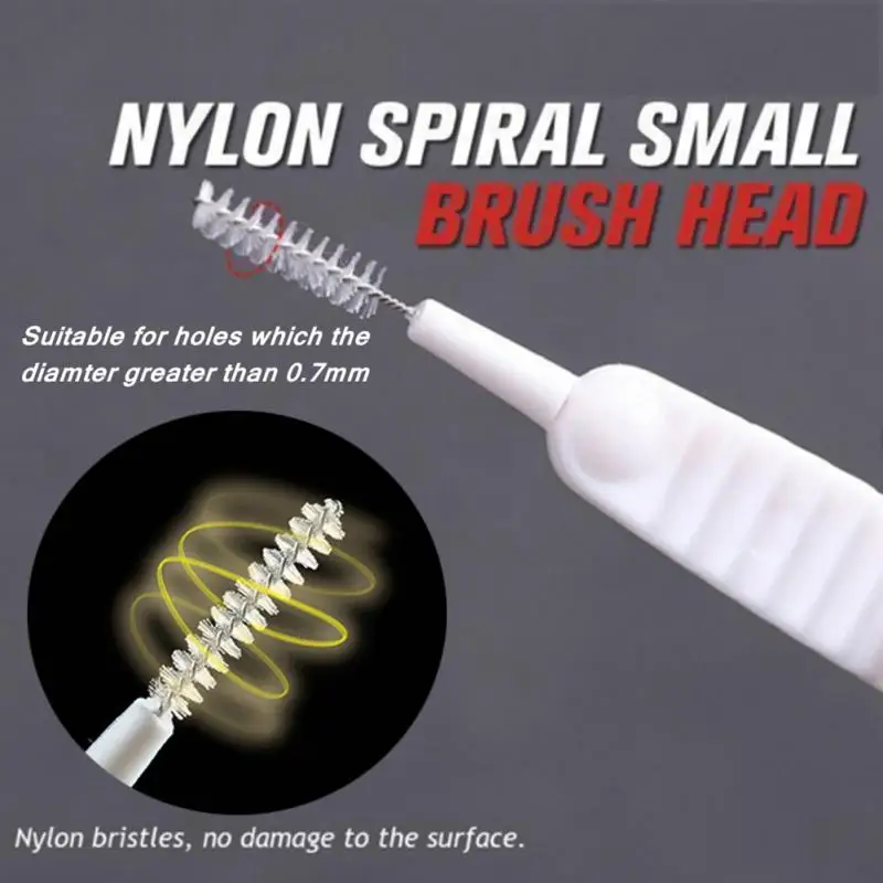 1Set Shower Head Cleaning Brushes Nozzle Spout Brush Small Hole Drill