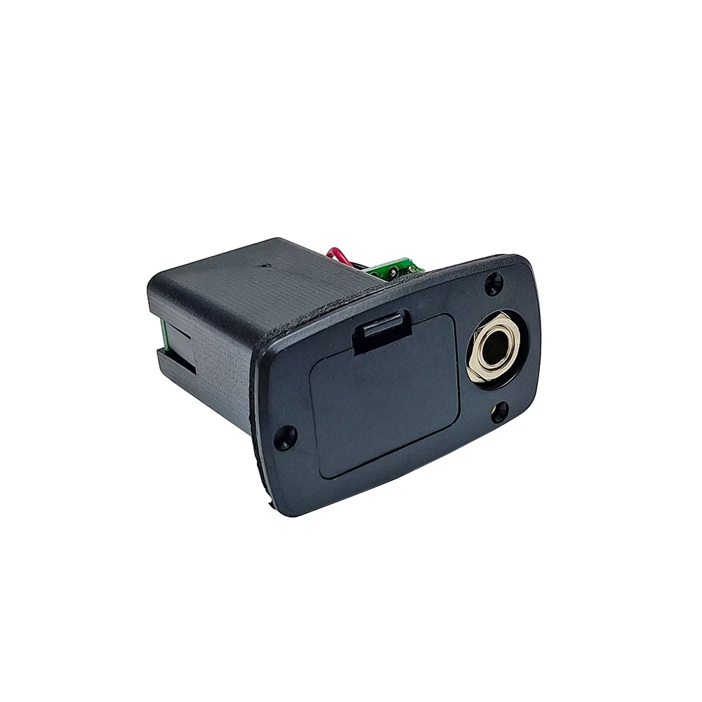 Gitarrenteile 9V Batteriegehäuse Halter Abdeckbox für Akustikgitarre Bass Pickup Schwarz von 1 Stück – Detail 12