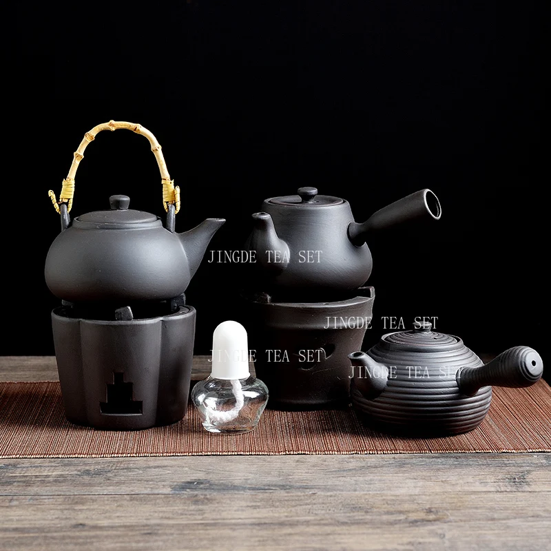 Purple Clay Side Handle Pot Household Ceramic Teapot Kungfu Tea Set Boiling Tea Around The Stove and Making Teapots