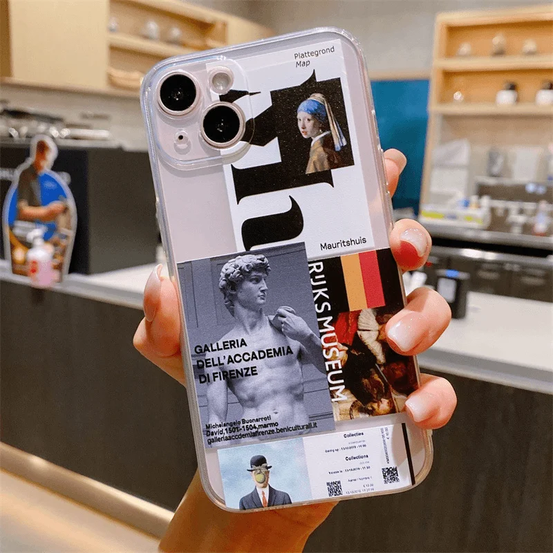 Clear Soft TPU Phone Case Cover by David Fashion Label