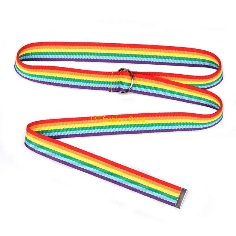 Y5GC Regenbogen Taillenkette schöner gewebter Gürtel für Frauen Prom Banquet Club Party – Detail 10