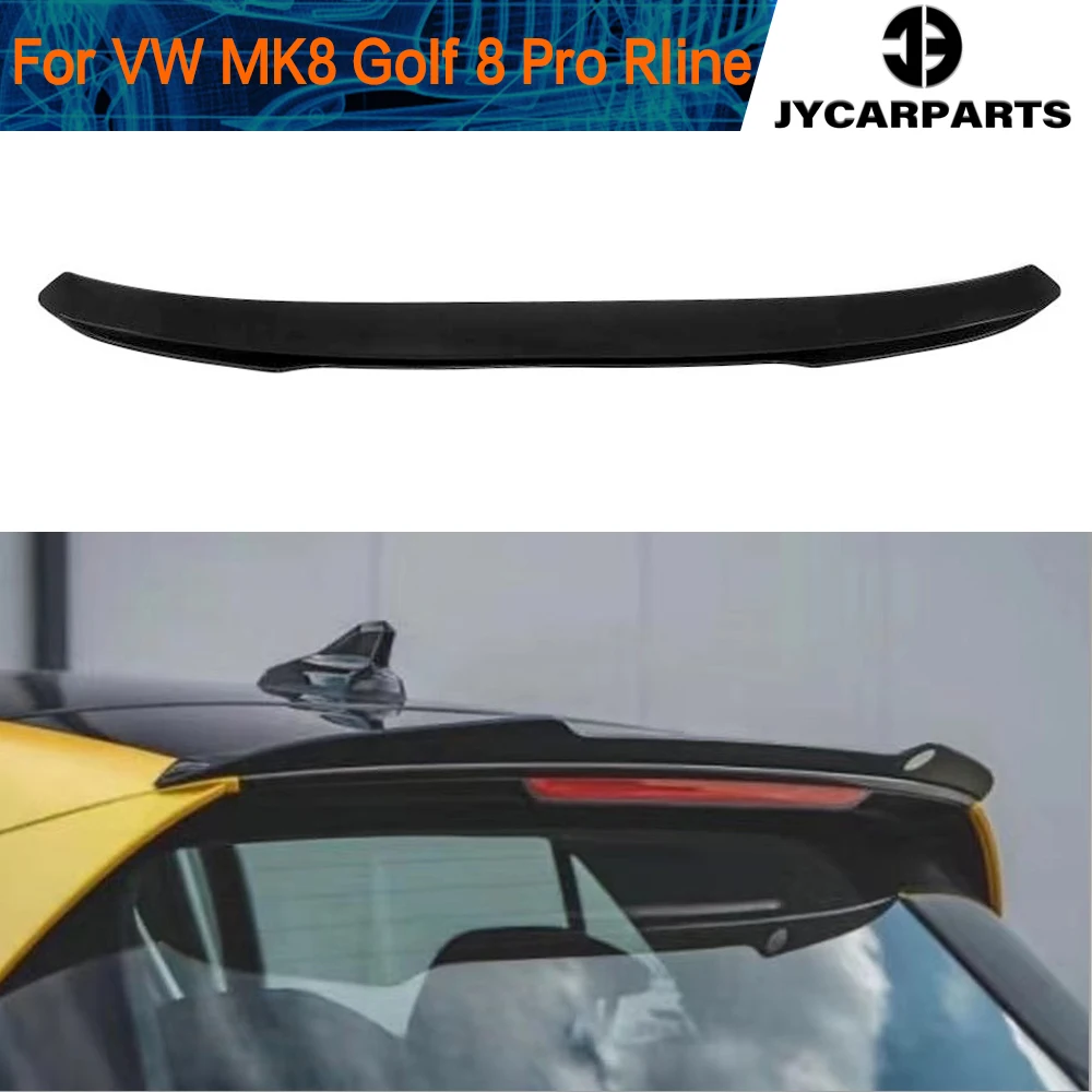 

Автомобильный задний спойлер на крышу, бахилы для Volkswagen MK8 Golf 8 Pro Rline 2021 ABS, глянцевый черный спойлер на крышу из углеродного волокна
