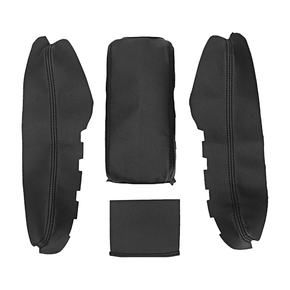 

Pure Black PU Leather Center Armrest Box Cover Replace Case for Honda Civic 10